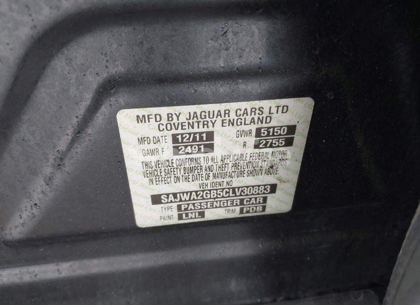 Photo 9 of 2012 Jaguar Xj XJL PORTFOLIO (VIN SAJWA2GB5CLV30883)