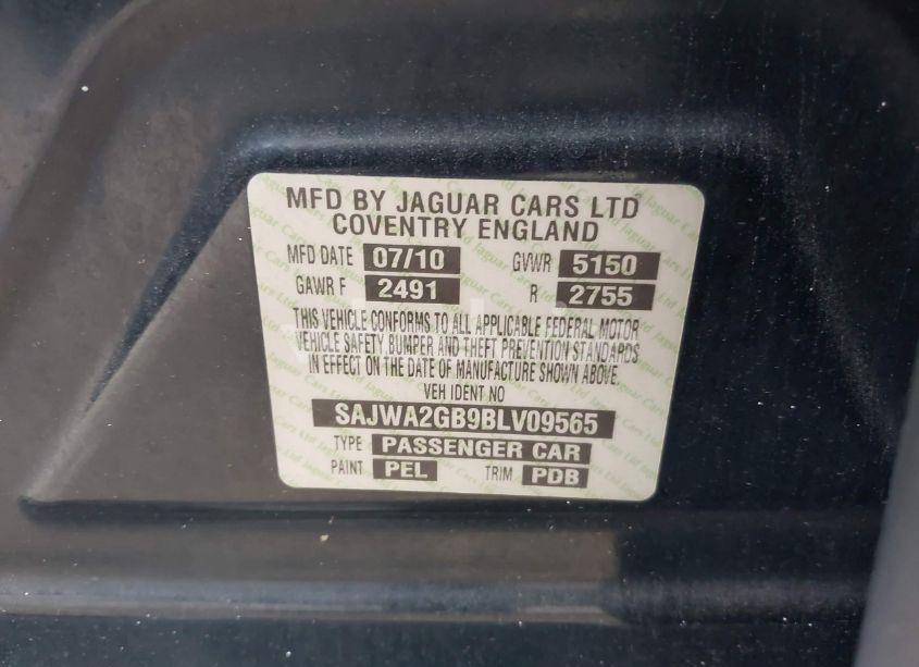 Photo 9 of 2011 Jaguar Xj XJL (VIN SAJWA2GB9BLV09565)