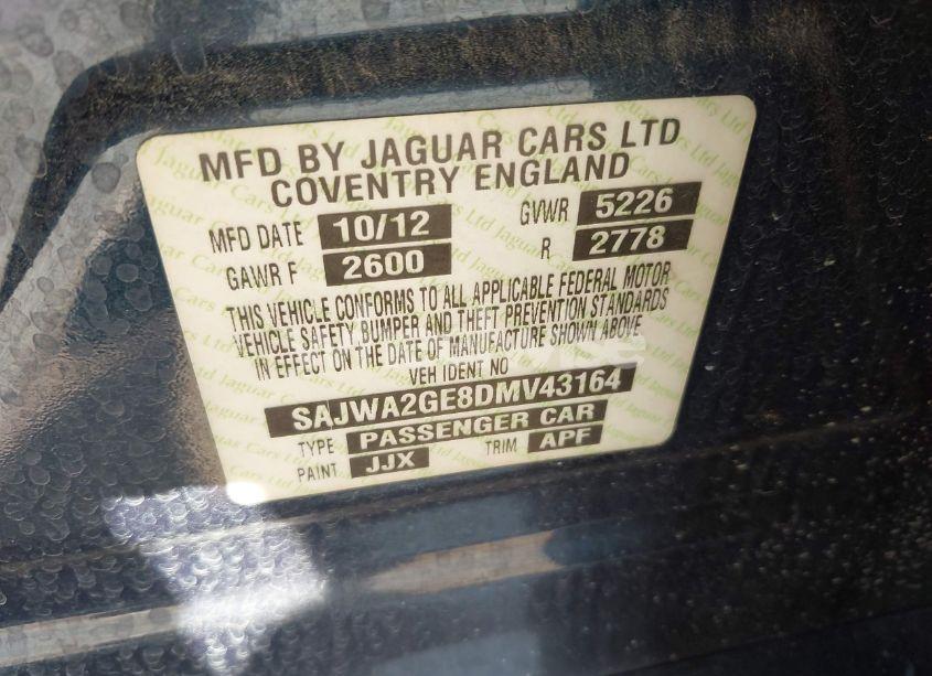 Photo 9 of 2013 Jaguar Xj XJL SUPERCHARGED (VIN SAJWA2GE8DMV43164)