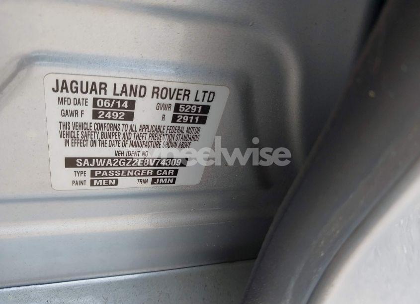 Photo 9 of 2014 Jaguar Xj XJL PORTFOLIO (VIN SAJWA2GZ2E8V74309)