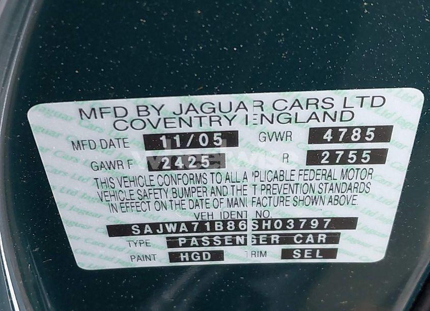 Photo 9 of 2006 Jaguar Xj XJ8 (VIN SAJWA71B86SH03797)