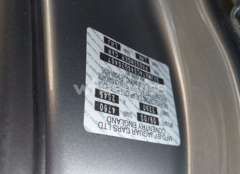 Photo 9 of 2004 Jaguar Xj VANDEN PLAS (VIN SAJWA74C84SG20467)