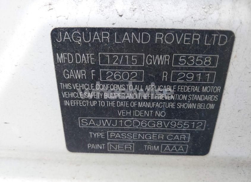 Photo 9 of 2016 Jaguar Xj R-SPORT (VIN SAJWJ1CD6G8V95512)