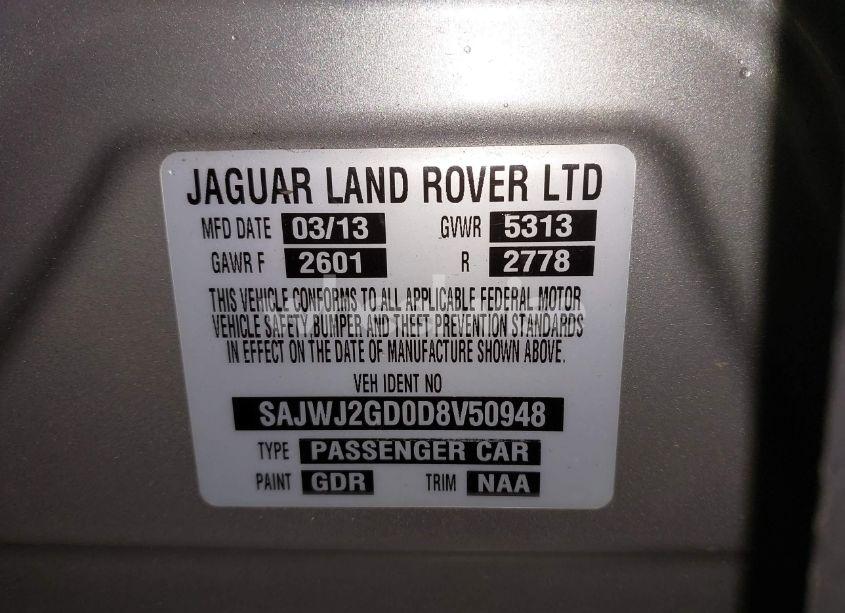 Photo 9 of 2013 Jaguar Xj XJL PORTFOLIO (VIN SAJWJ2GD0D8V50948)