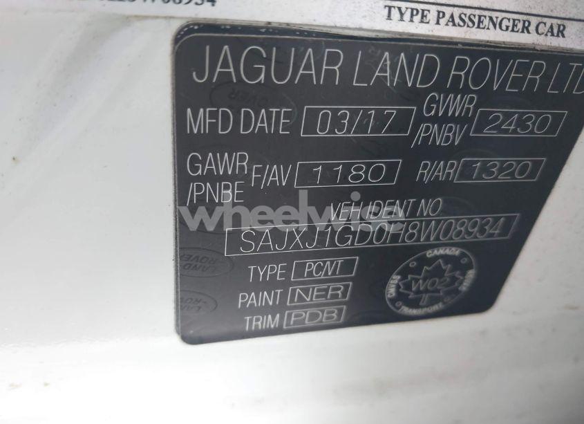 Photo 9 of 2017 Jaguar Xj (VIN SAJXJ1GD0H8W08934)
