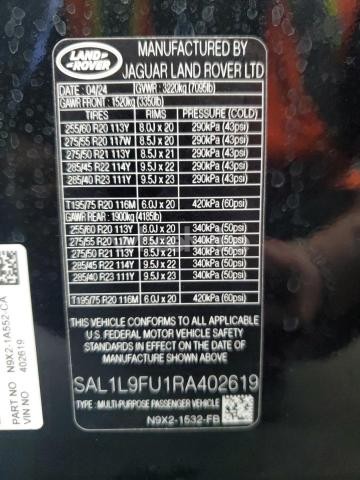 Photo 13 of 2024 LAND ROVER RANGE ROVER SPORT DYNAMIC SE N/A (VIN SAL1L9FU1RA402619)