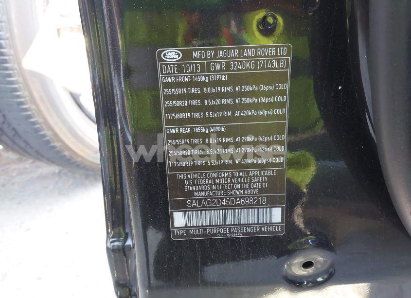 Photo 9 of 2013 Land Rover LR4 (VIN SALAG2D45DA698218)