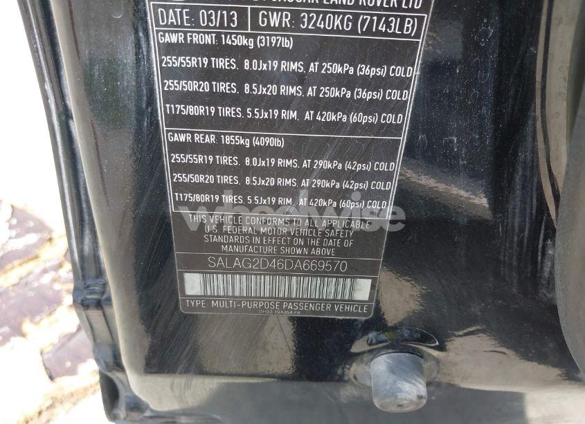 Photo 9 of 2013 Land Rover LR4 (VIN SALAG2D46DA669570)