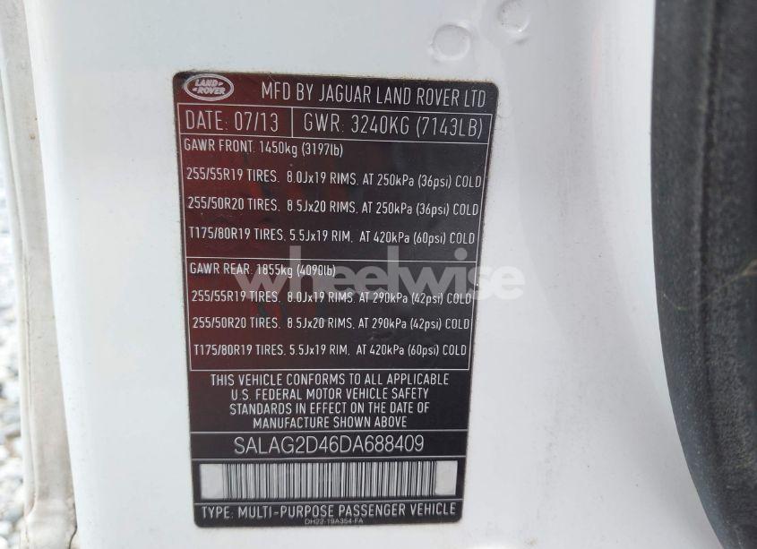 Photo 9 of 2013 Land Rover LR4 (VIN SALAG2D46DA688409)