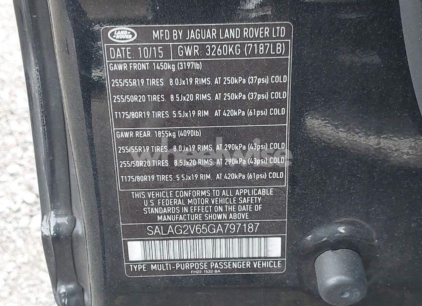 Photo 9 of 2016 Land Rover LR4 (VIN SALAG2V65GA797187)