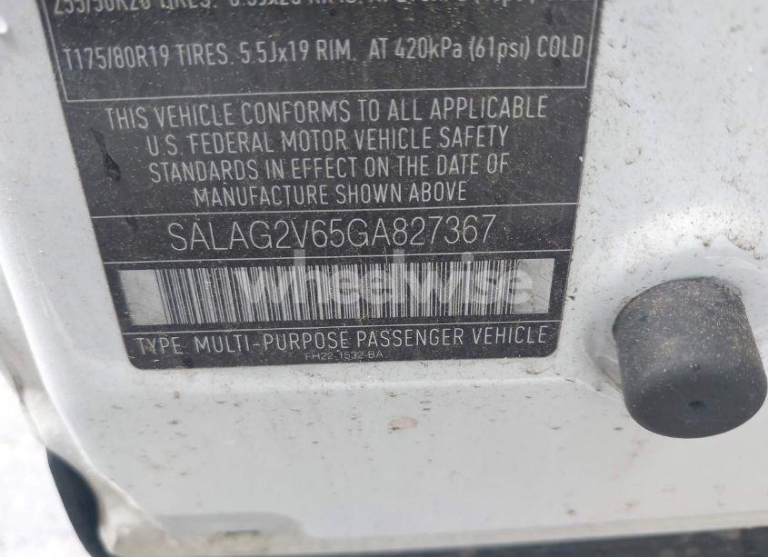 Photo 9 of 2016 Land Rover LR4 (VIN SALAG2V65GA827367)