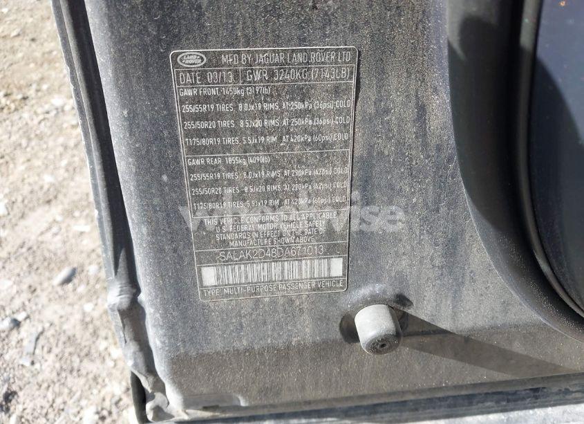 Photo 9 of 2013 Land Rover LR4 (VIN SALAK2D48DA671013)