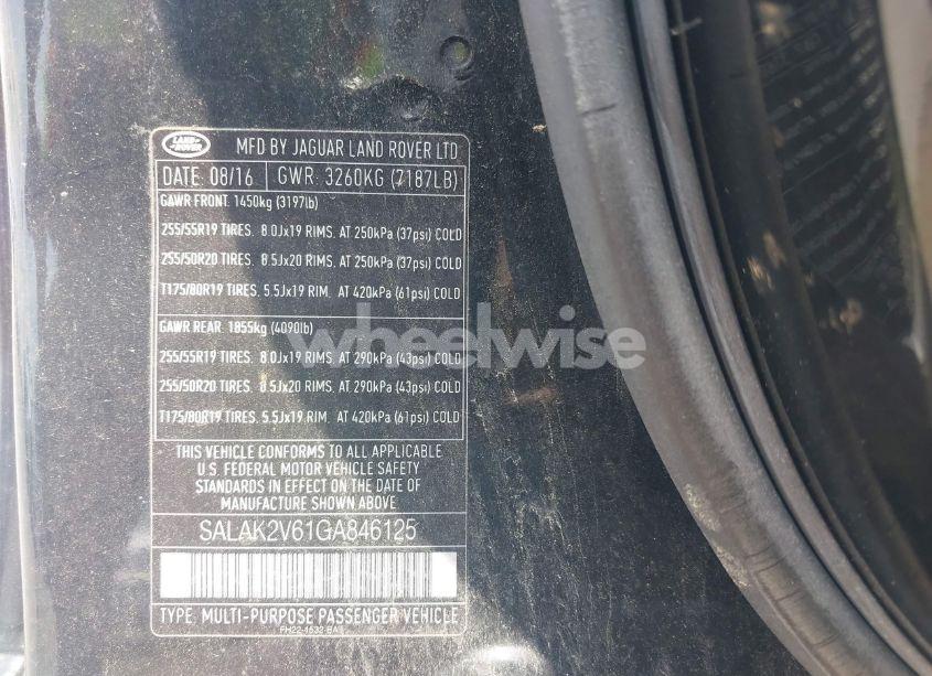 Photo 9 of 2016 Land Rover LR4 (VIN SALAK2V61GA846125)