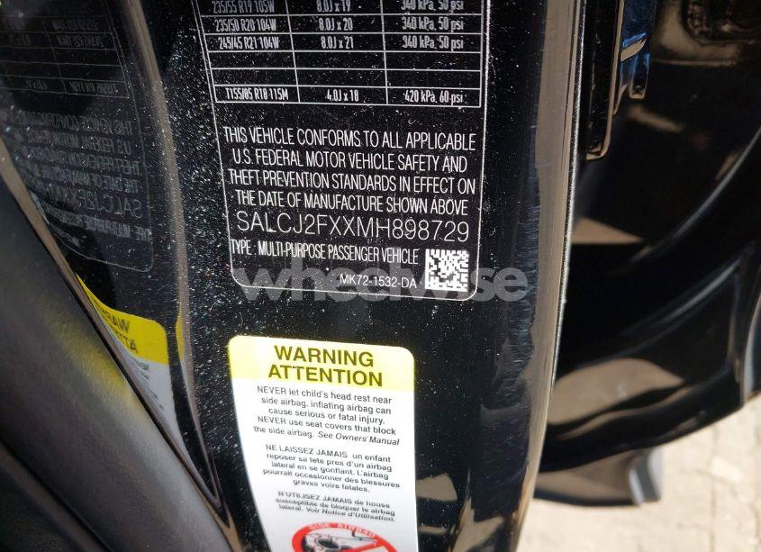 Photo 9 of 2021 Land Rover DISCOVERY SPORT S (VIN SALCJ2FXXMH898729)