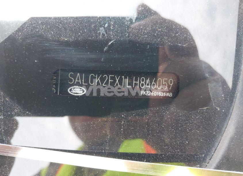 Photo 9 of 2020 Land Rover DISCOVERY SPORT STANDARD (VIN SALCK2FX1LH846059)