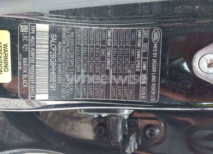 Photo 9 of 2017 Land Rover DISCOVERY SPORT SE (VIN SALCP2BG6HH656191)