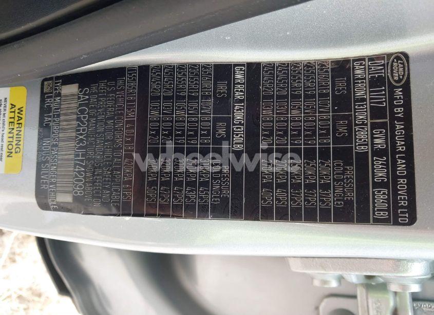 Photo 9 of 2018 Land Rover DISCOVERY SPORT SE (VIN SALCP2RX3JH742098)