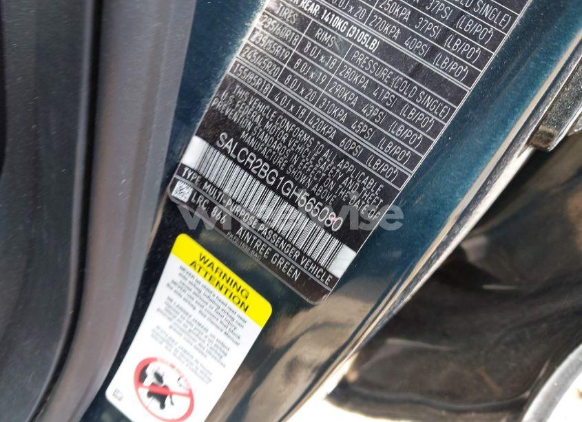 Photo 9 of 2016 Land Rover DISCOVERY SPORT HSE (VIN SALCR2BG1GH565080)