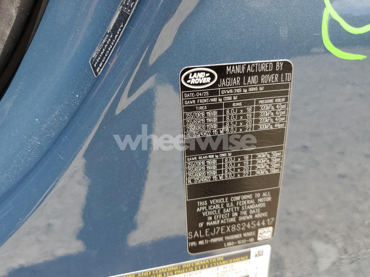 Photo 14 of 2025 LAND ROVER DEFENDER 110 S (VIN SALEJ7EX8S2454417)