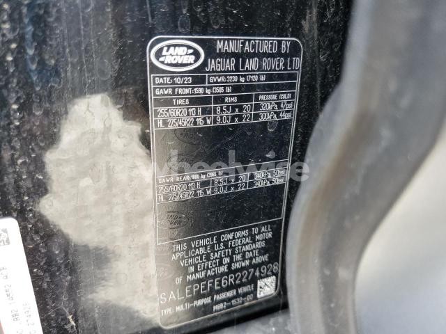 Photo 3 of 2024 LAND ROVER DEFENDER 110 SE (VIN SALEPEFE6R2274928)