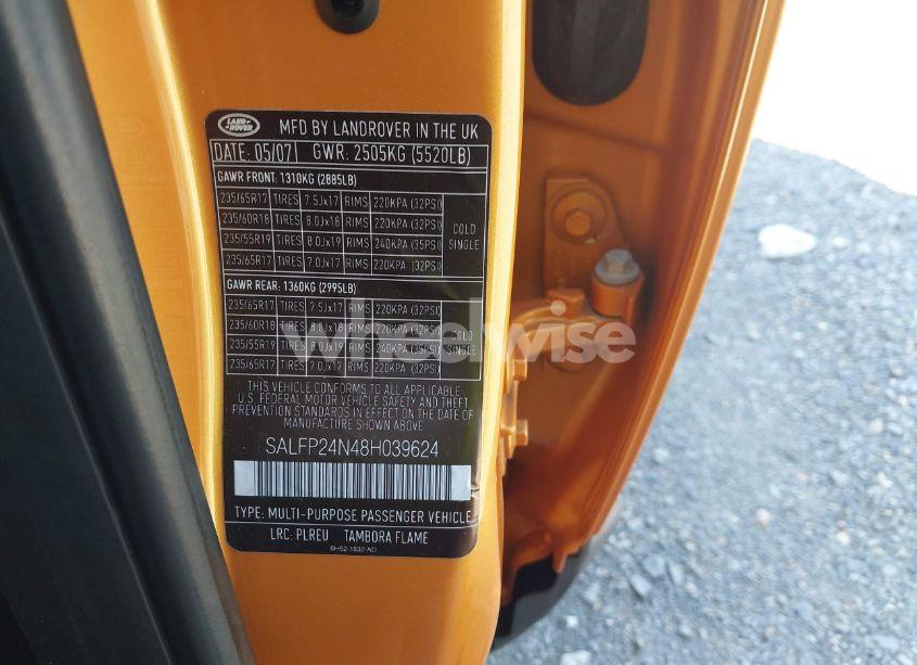 Photo 9 of 2008 Land Rover LR2 SE (VIN SALFP24N48H039624)