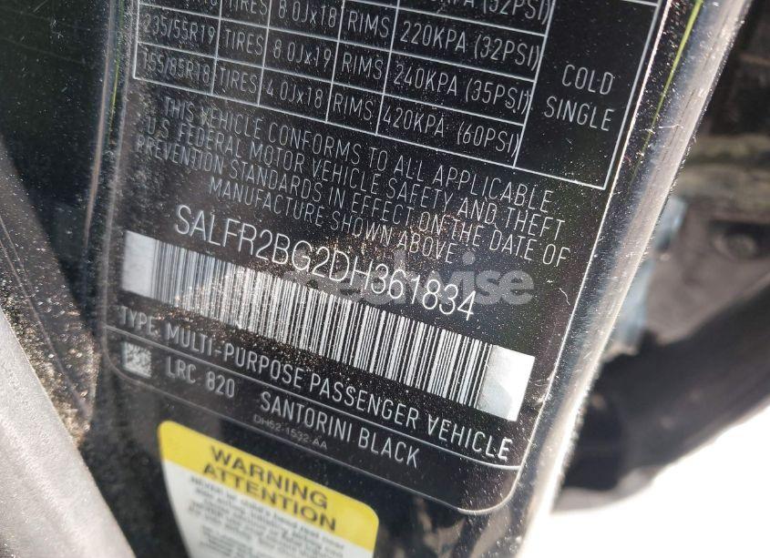 Photo 9 of 2013 Land Rover LR2 (VIN SALFR2BG2DH361834)