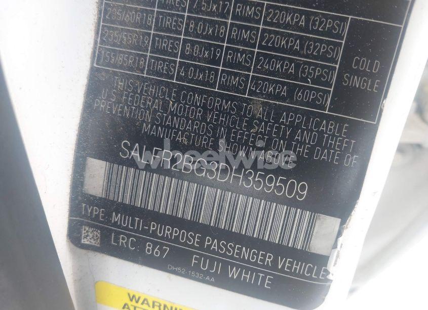 Photo 9 of 2013 Land Rover LR2 (VIN SALFR2BG3DH359509)