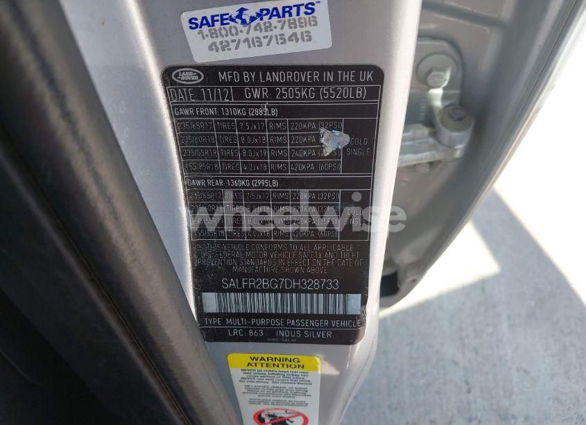 Photo 9 of 2013 Land Rover LR2 (VIN SALFR2BG7DH328733)