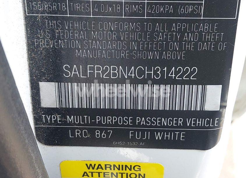 Photo 9 of 2012 Land Rover LR2 (VIN SALFR2BN4CH314222)