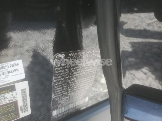 Photo 10 of 2016 LAND ROVER RANGE ROVER (VIN SALGR2PF0GA300984)