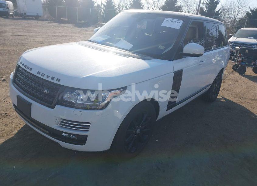 Photo 2 of 2017 Land Rover RANGE ROVER 3.0L V6 SUPERCHARGED HSE (VIN SALGS2FV7HA340803)