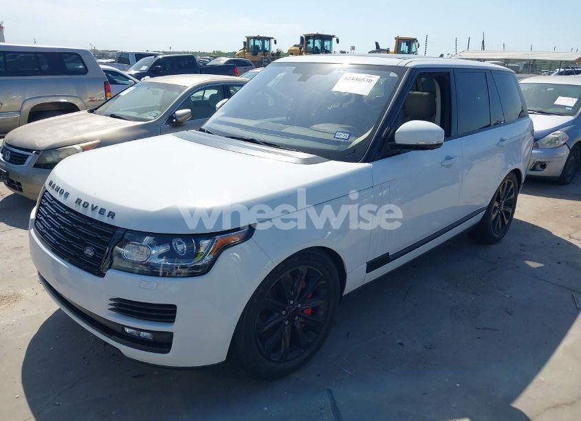 Photo 2 of 2016 Land Rover RANGE ROVER 3.0L V6 SUPERCHARGED HSE (VIN SALGS2PF0GA316798)