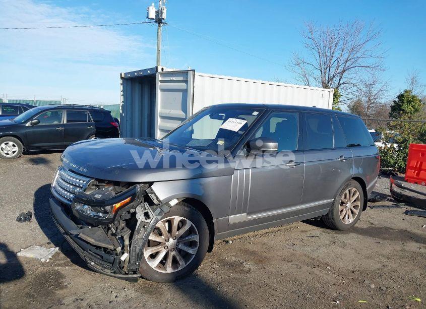 Photo 2 of 2016 Land Rover RANGE ROVER 3.0L V6 SUPERCHARGED HSE (VIN SALGS2PFXGA308076)