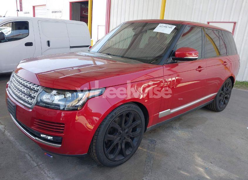 Photo 2 of 2016 Land Rover RANGE ROVER 3.0L V6 SUPERCHARGED HSE (VIN SALGS2PFXGA316291)