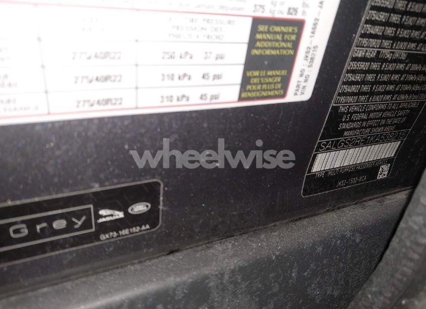 Photo 9 of 2019 Land Rover RANGE ROVER 5.0L V8 SUPERCHARGED (VIN SALGS2RE1KA538215)