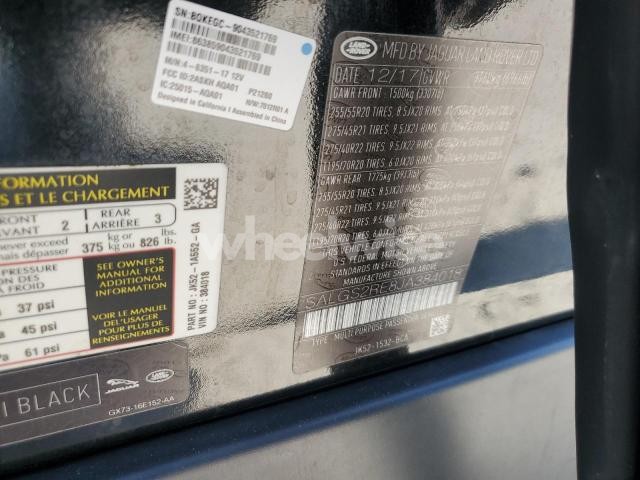 Photo 6 of 2018 LAND ROVER RANGE ROVER SUPERCHARGED N/A (VIN SALGS2RE8JA384018)