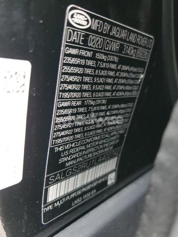 Photo 4 of 2020 LAND ROVER RANGE ROVER HSE (VIN SALGS2RU1LA402742)