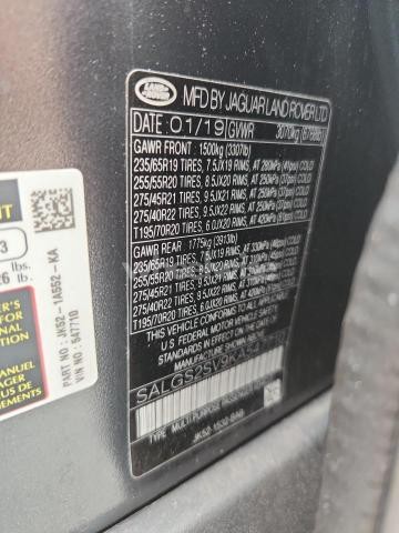 Photo 5 of 2019 LAND ROVER RANGE ROVER HSE (VIN SALGS2SV9KA547710)