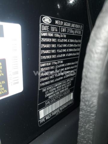 Photo 2 of 2015 LAND ROVER RANGE ROVER SUPERCHARGED N/A (VIN SALGS2TF2FA199309)