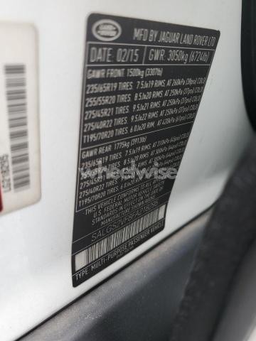 Photo 6 of 2015 LAND ROVER RANGE ROVER HSE (VIN SALGS2VF8FA218295)
