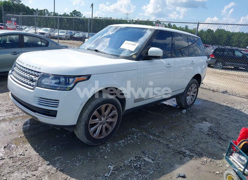Photo 2 of 2016 Land Rover RANGE ROVER 3.0L V6 SUPERCHARGED HSE (VIN SALGS2VFXGA254295)