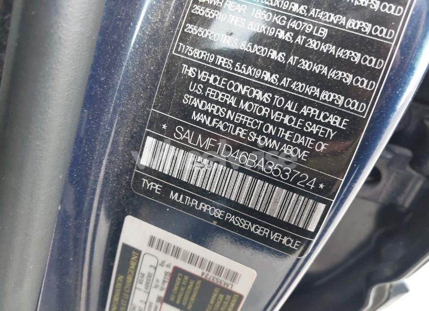 Photo 9 of 2011 Land Rover RANGE ROVER HSE (VIN SALMF1D46BA353724)