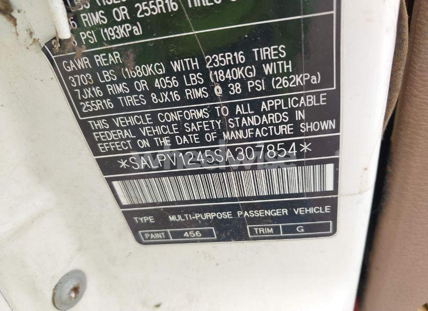 Photo 9 of 1995 Land Rover RANGE ROVER 4.0 SE LONG WHEELBASE (VIN SALPV1245SA307854)