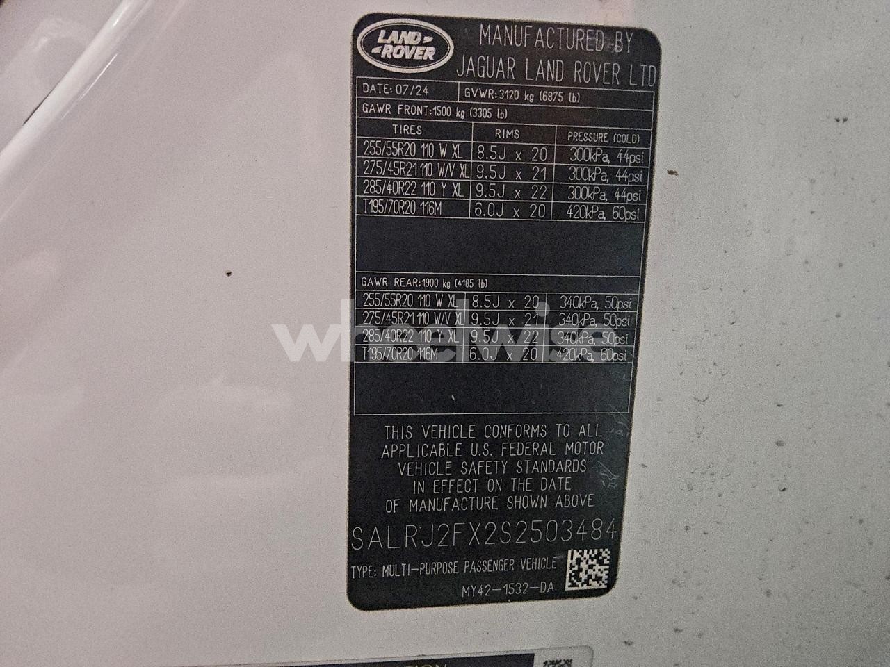 Photo 13 of 2025 LAND ROVER DISCOVERY S (VIN SALRJ2FX2S2503484)