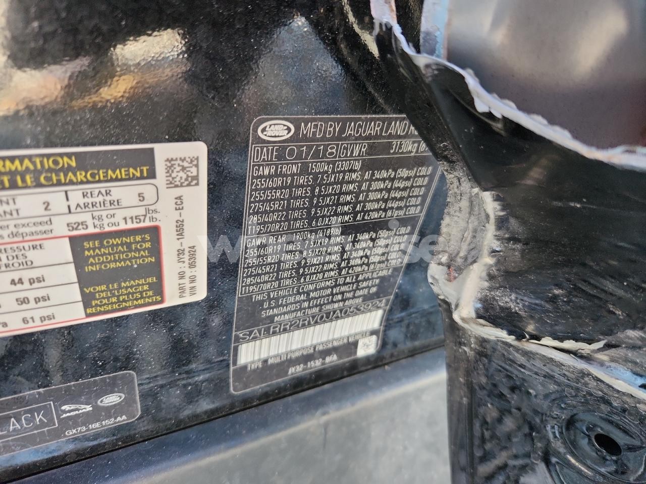 Photo 13 of 2018 LAND ROVER DISCOVERY HSE (VIN SALRR2RV0JA053924)