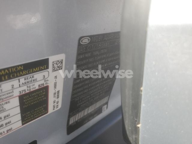 Photo 2 of 2018 LAND ROVER DISCOVERY HSE (VIN SALRR2RV9JA056966)