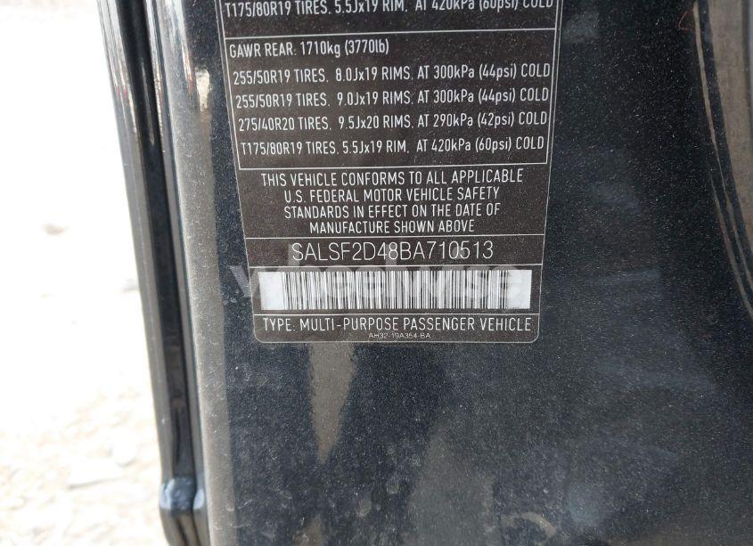 Photo 9 of 2011 Land Rover RANGE ROVER SPORT HSE (VIN SALSF2D48BA710513)