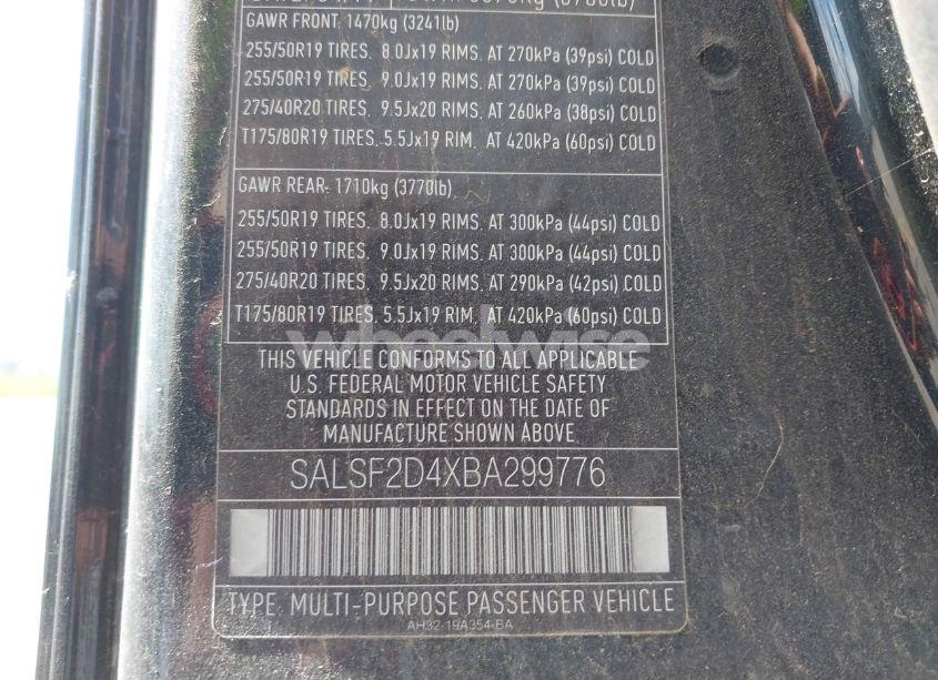 Photo 9 of 2011 Land Rover RANGE ROVER SPORT HSE (VIN SALSF2D4XBA299776)