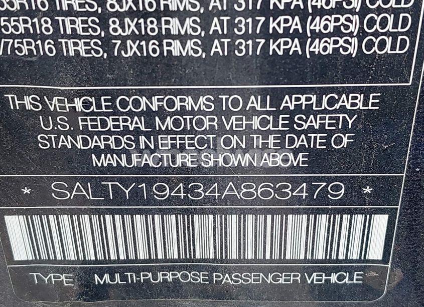 Photo 9 of 2004 Land Rover DISCOVERY SE (VIN SALTY19434A863479)