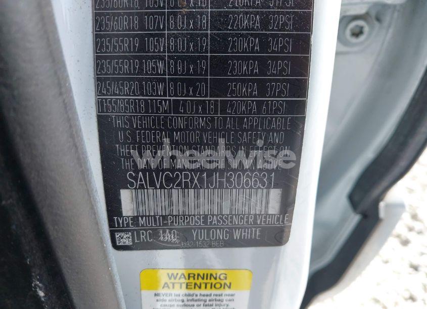 Photo 9 of 2018 Land Rover RANGE ROVER EVOQUE LANDMARK EDITION/SE PREMIUM (VIN SALVC2RX1JH306631)